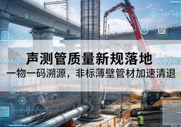 肃宁声测管质量新规落地，一物一码溯源，非标薄壁管材加速清退